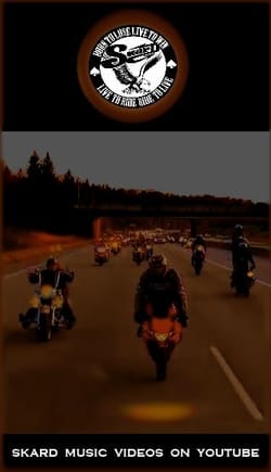 SKARD bikes on highway ~ Skard rock band ~ true biker rock