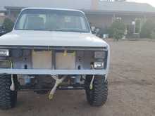 Truck primed, almost ready for paint