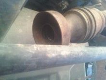 this is a view of the "transfer case side" of the front driveshaft