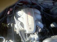 the messy engine bay