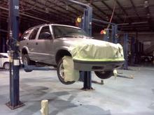 Lifted it to make paint easier