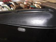 these trim pieces above the rear windows are often times subjected to sun damage and a worn look... gave em a good sanding and painted em with a OEM trim paint and the flash accents the affected area, but its a wicked improvement!!