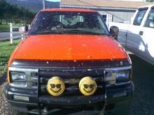 push bar and KC lites on