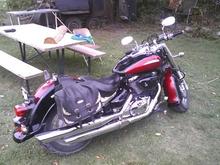 rear view of the drag bars