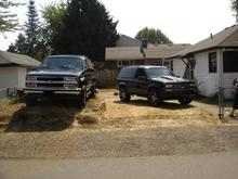 This pic was taken three summers ago right after i got the wheels on the left is my buddy's 99 LS