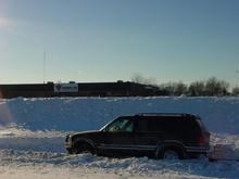 stuck in the snow