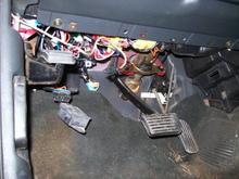 Driver Side lower kick panel