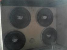 4x treo engineering SSX 15" 2500 rms / 5000 max in wall. 3000 rms to each - comp vehicle