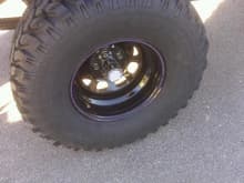 33X12.5X15 M/T Before purple decal taken off rims and painted blue and chrome lug nuts