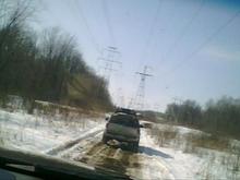 unfortunatly this is the only picture of this little offroad trip. We were on our way to the creek crossing and of course I didnt even think to get a vid or pic of it but at least my buddy took this one