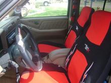 SOME SEAT COVERS IM A CHIVAS FAN!!!