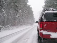 snowy road