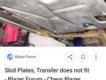 The slid plate under the engine