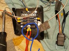 The double 10 awg is the feed. 