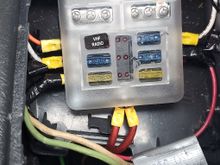 The white and green 12 awg and tied into my secondary fuse panel. 