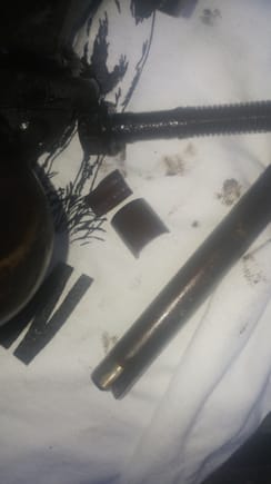 Heres why you may consider replacing the oil pump driver, those 4 broken pieces were the plastic coupler.... 