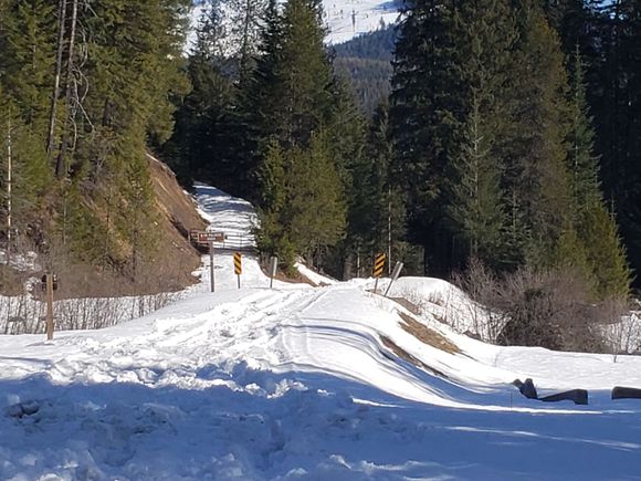 Looking back to where I was. In the foreground is where I got stuck going backwards. That was a good lesson too. You are more likely to get stuck going in reverse!