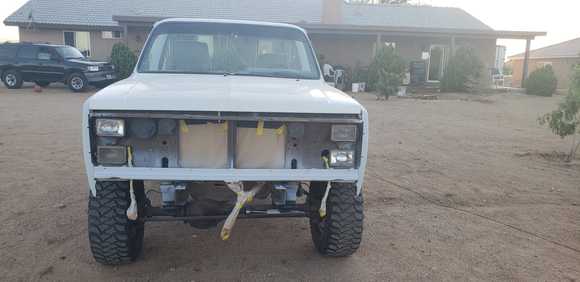 Truck primed, almost ready for paint
