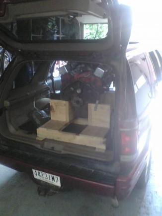 with the 350 in it. Stock height.