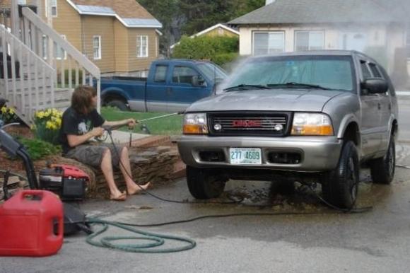 pressure washing