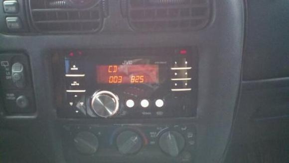 New JVC double Din. Had to dremel out the dash to fit it in. Need to finish up the trim for the mount.