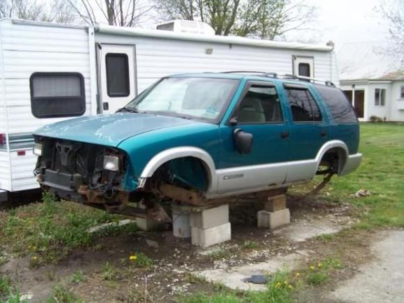 got alot off it now. still want to pull the engine, trans and tailgate.