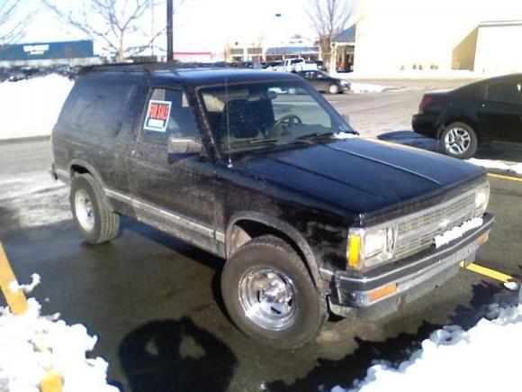 Front passenger side (stock rims and tires are back on)