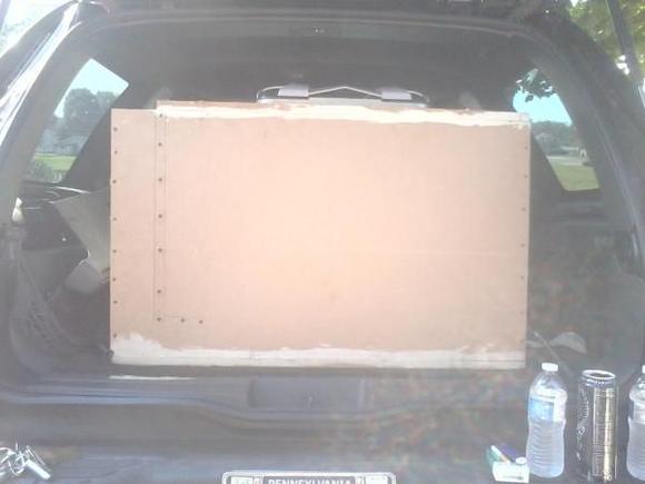 6.087 cubic foot box tuned to 27.55hz made from mdf