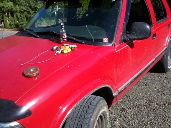 preparing for side lights