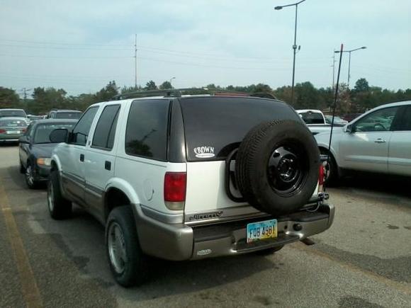 New rear tire carrier