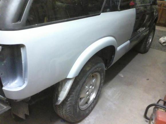 body work done and primared