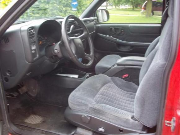 Interior is actually very clean for mileage.