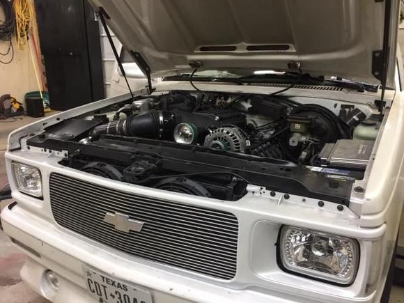 S10 BLAZER WITH MAGNUSON SQUEEZED UNDER THE COWL