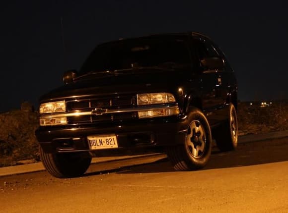 Night time shot of my Blazer. Just waxed her too!
