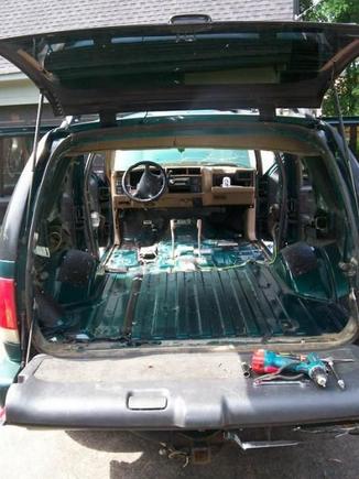 Did interior swap for my girl..My red Jimmy Got tan, Hers got Black..