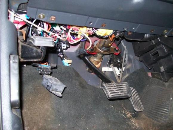 Driver Side lower kick panel