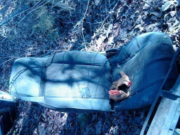 Seat that i was able to keep just needs to be cleaned very well lol