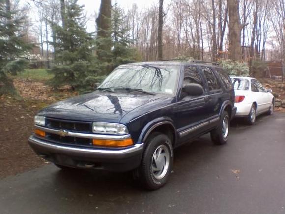 my blazer parked in my driveway..