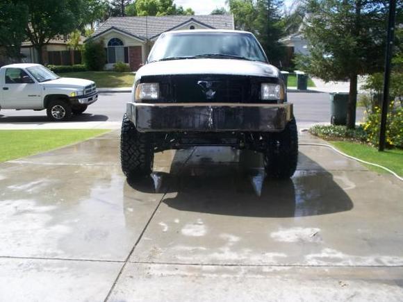 front view of the bumper