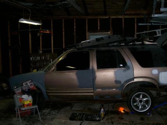 Rear end going back in temporarily