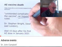Dr J Campbell continues to present cases where the death can be definitely linked with the vaccine.
