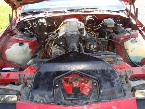 1987 Camaro engine compartment