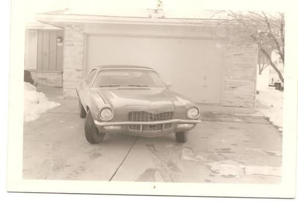 My first car...long ago! 71' camaro...taken 1984 Milwaukee Wisconsin. Started the love affair with Chevrolet.