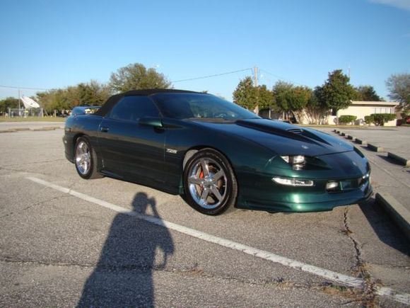 My 95 Z28 convert. six speed. Mods include: Delteq coil pack, BMR strut tower brace, Lower control arms, chrome moly panhard bar, lowering springs, energy suspension motor mounts, trans mount, torque arm mount, ported/polished stock MAF, SS hoold/SLP ram air box, BBK headers/magnaflow HF cat/flowmaster muffer, custom interior, custom stereo/250 amp alternator, custom paint, corvette 17X9.5 rims.