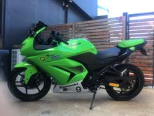 ...and NINJA 250 with upgraded suspension plus full system...nice and lightweight for an aging rider...