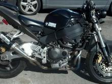 Who would have known that this bike was chained up in the ghetto with flat tires, rusty tank, wouldn't run, wires dangling etc. I have been and still am in a repair progress, but it has come a long way.