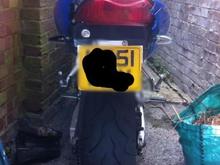 Crash damage rear, needs new tailpiece and number plate holder plus indies.
