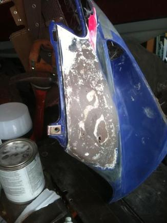 glassed over the old turn signals holes
