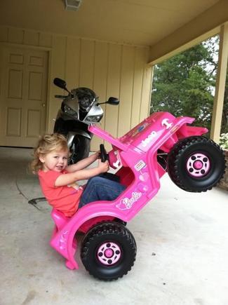 Thats my girl just like her daddy!