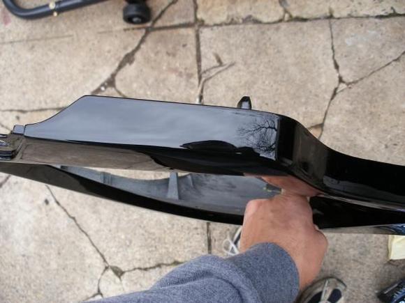 Left fairing repaired